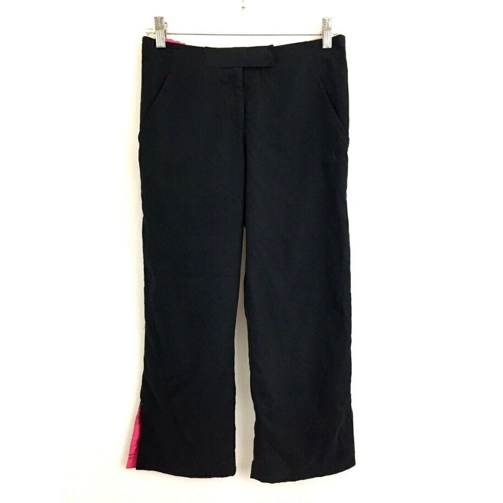 Adidas Women's size Small Gym Athletic Workout Capris Cropped Pants Black